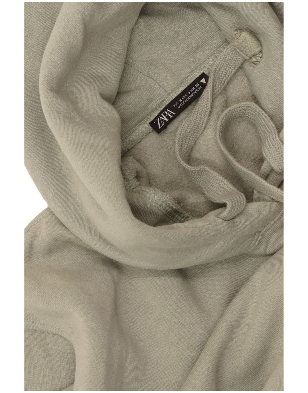 Zara Herren Loose Fit Hoodie Pullover Small Grün