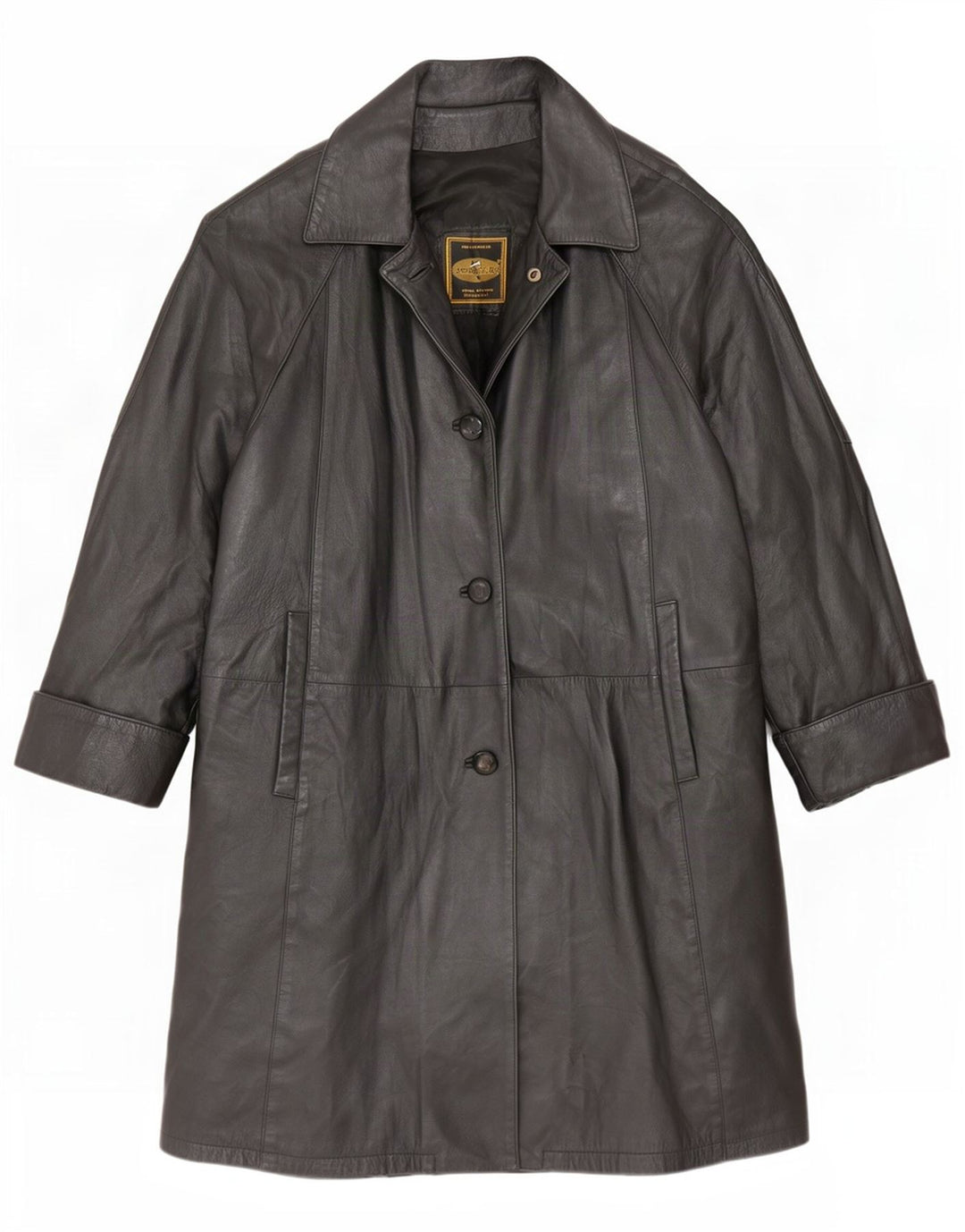 Douglas Damen Ledermantel UK 16 Large Schwarz