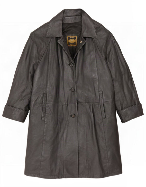 Douglas Damen Ledermantel UK 16 Large Schwarz