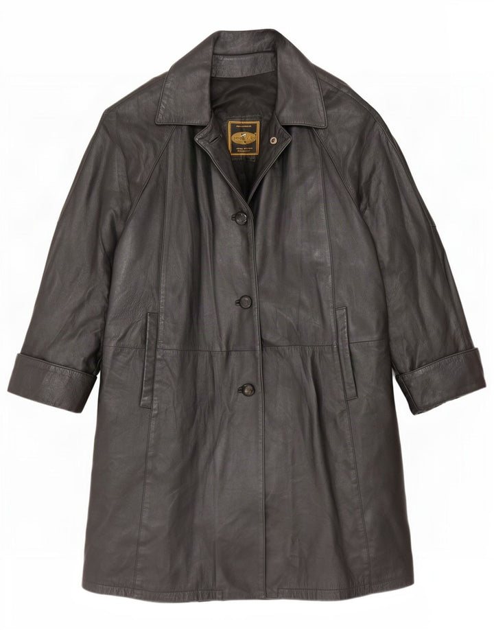 Douglas Damen Ledermantel UK 16 Large Schwarz