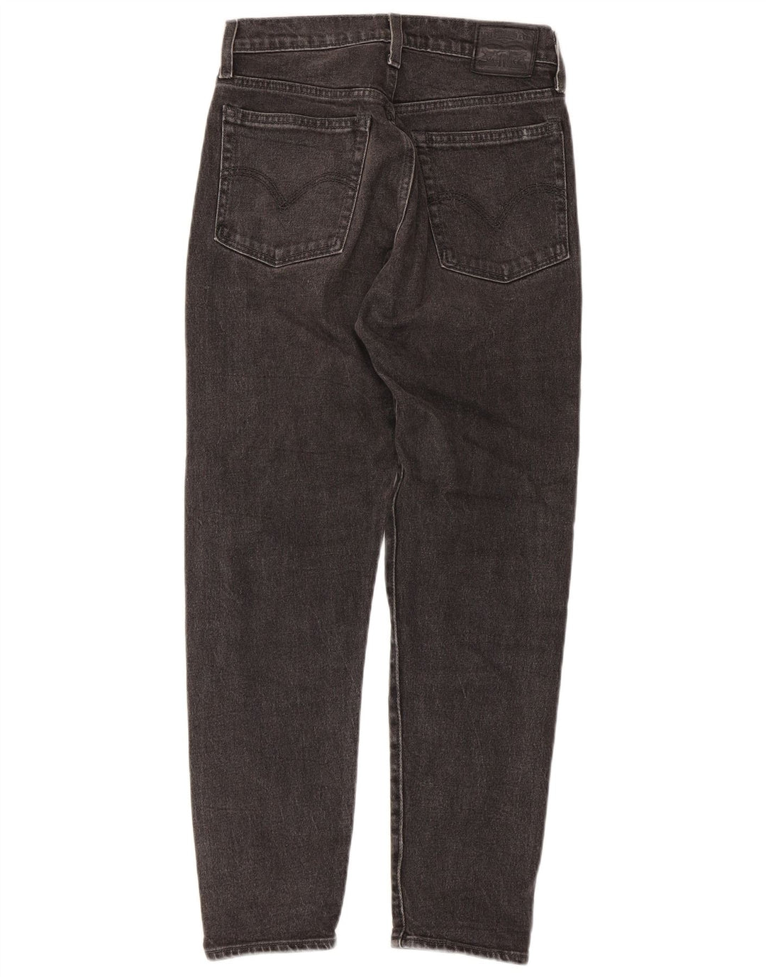 Levi's Damen Tapered Jeans W26 L27 Schwarze Baumwolle
