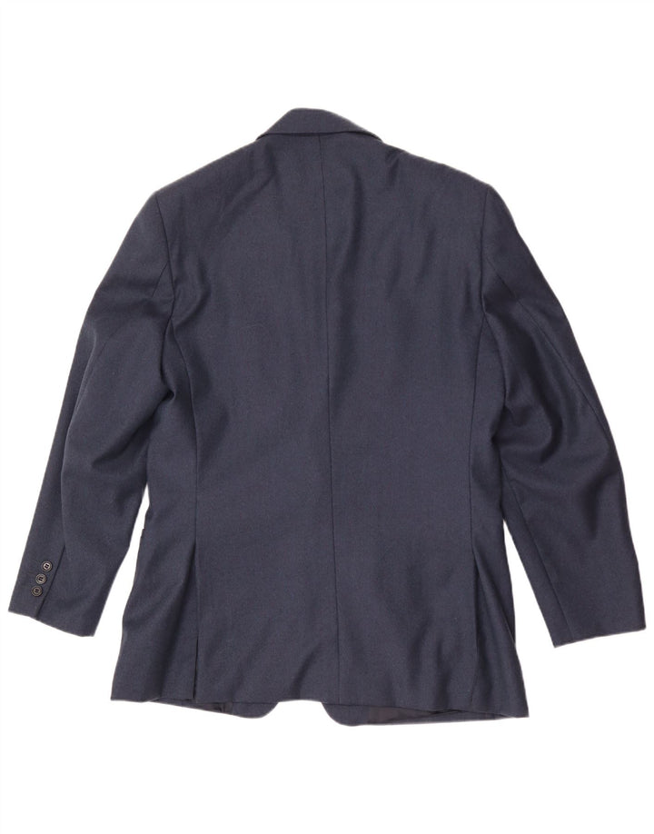 Byblos Herren-Blazer mit 2 Knöpfen, IT 50, große marineblaue Wolle
