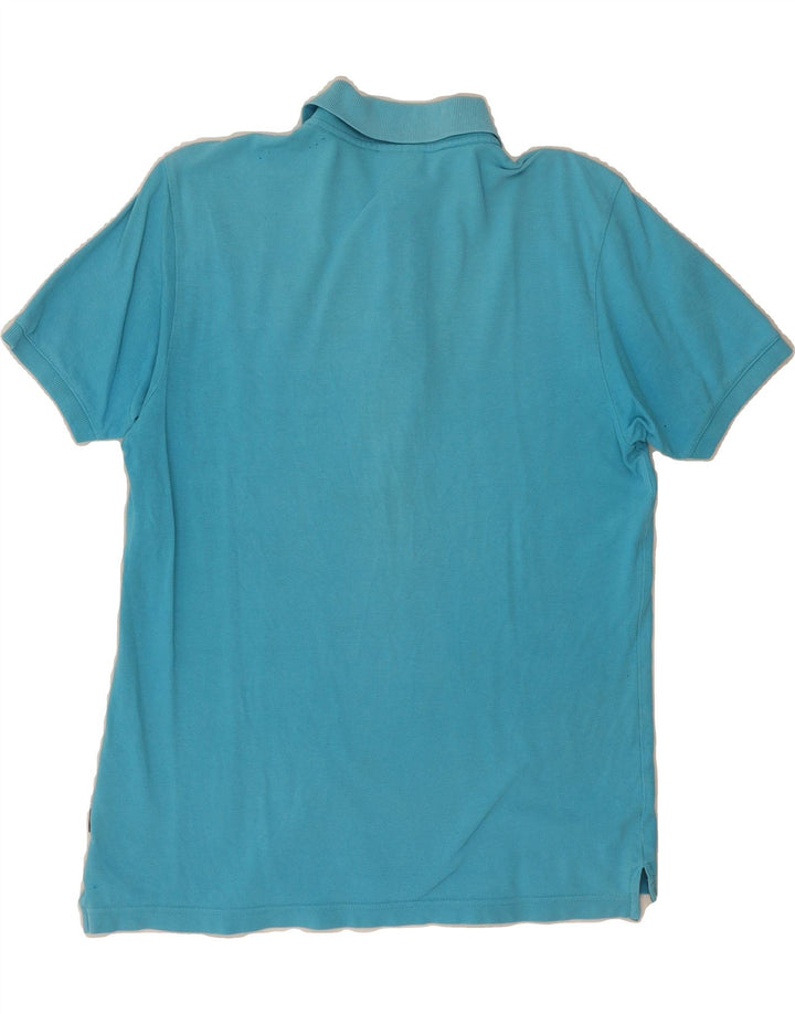 ADIDAS Mens Polo Shirt Medium Blue Cotton Vintage Adidas and Second-Hand Adidas from Messina Hembry 