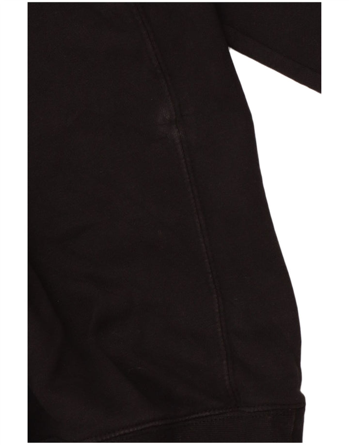 NIKE Herren-Kapuzenpullover mit Reißverschluss, groß, aus schwarzer Baumwolle