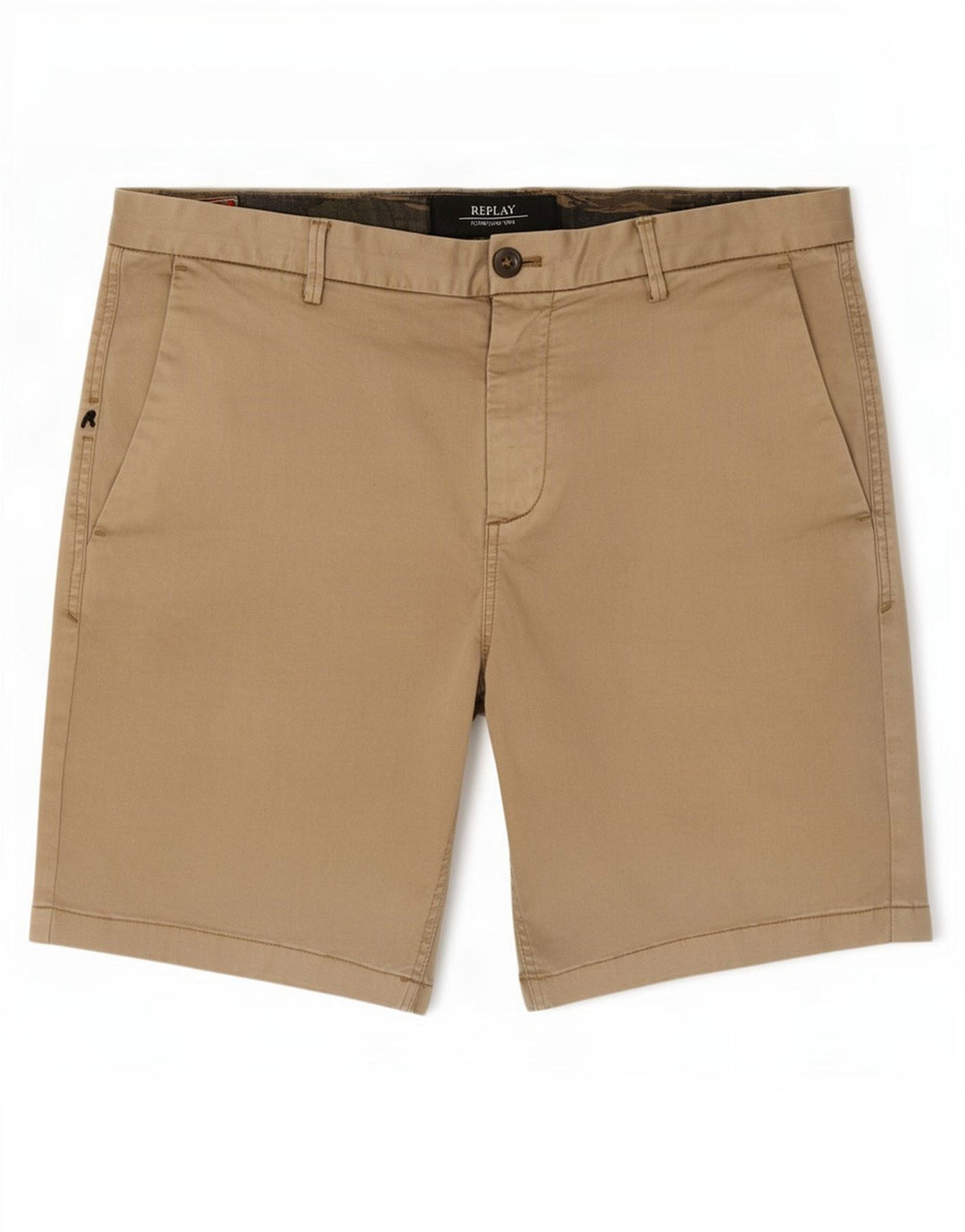 Replay Herren-Chinoshorts, Größe L, W36, Beige
