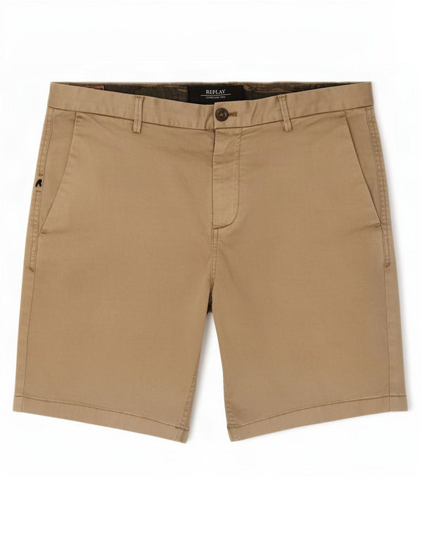 Replay Herren-Chinoshorts, Größe L, W36, Beige