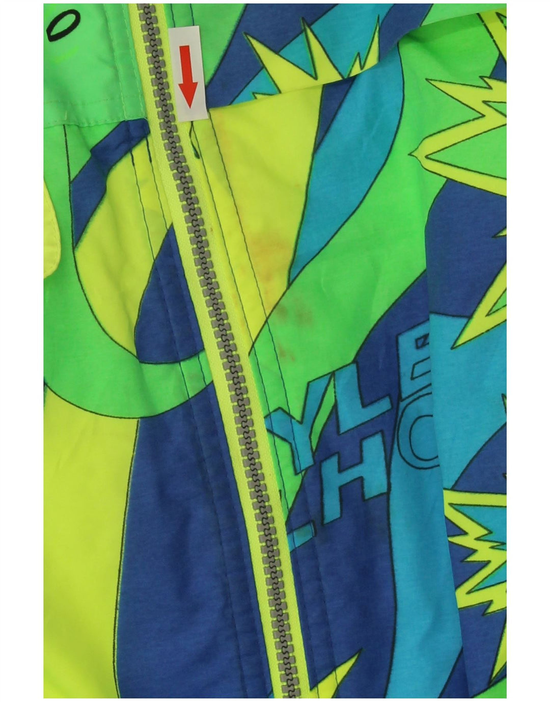 Elho Herren-Skioverall mit Grafik, groß, blau, geometrisch