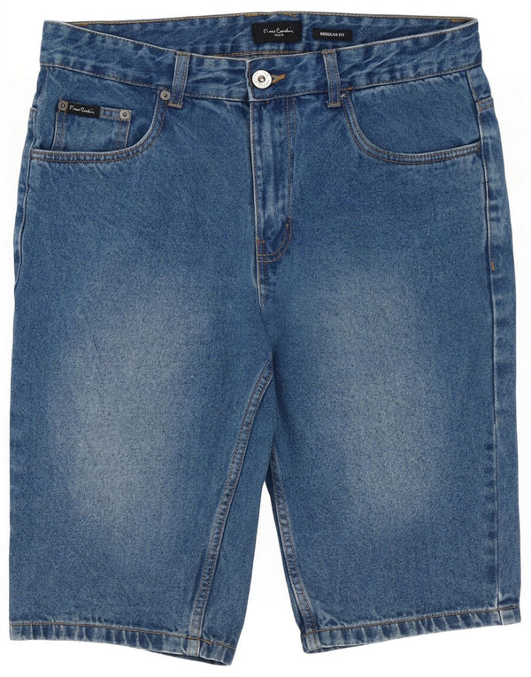 Pierre Cardin Herren-Jeansshorts mit normaler Passform, Größe M, W32, Blau, Baumwolle
