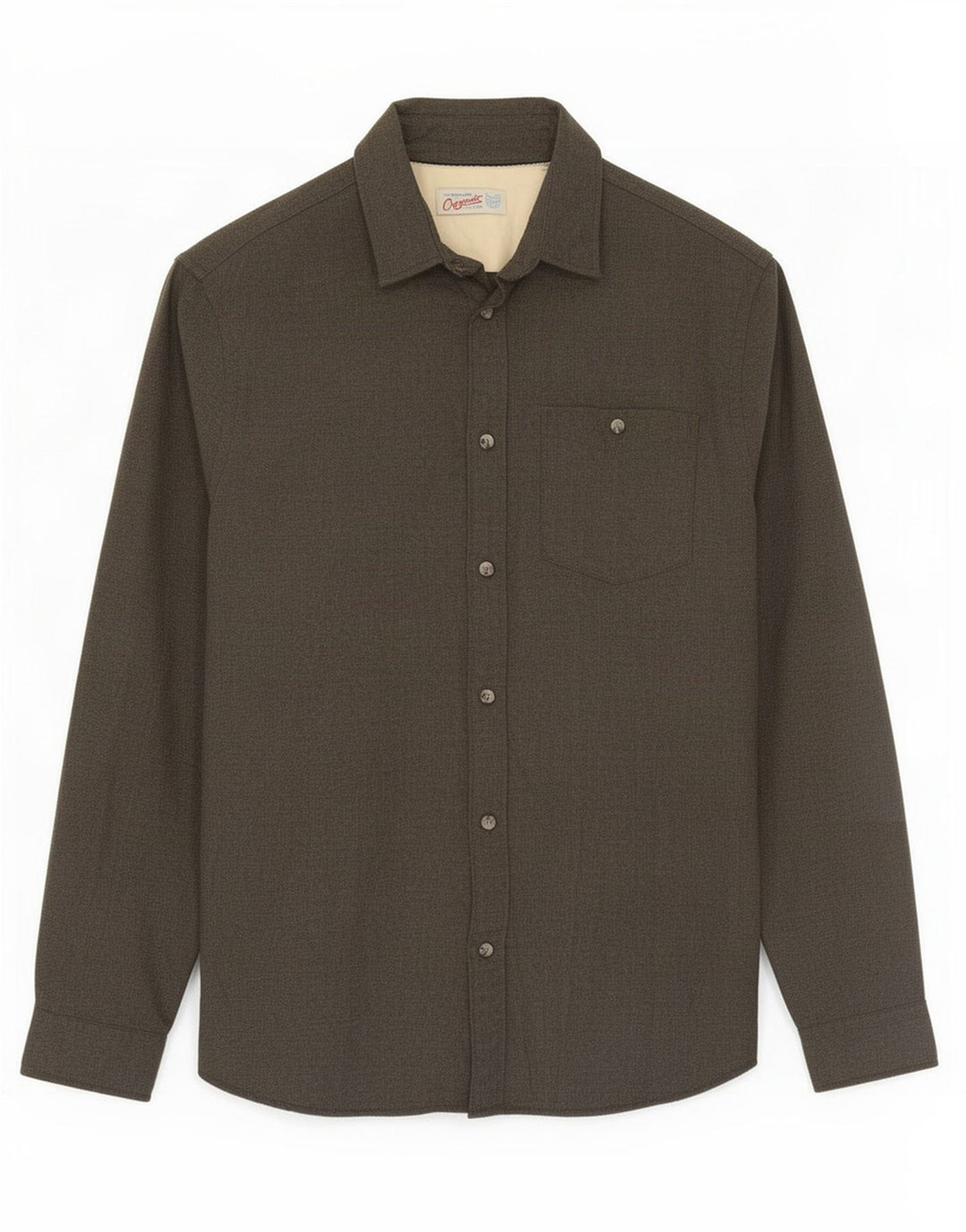 Jack & Jones Herren-Flanellhemd aus mittelgrauer Baumwolle