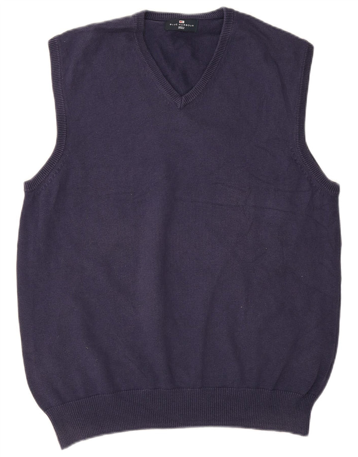 Marks & Spencer Herren-Tanktop „Blue Harbour“, groß, aus marineblauer Baumwolle