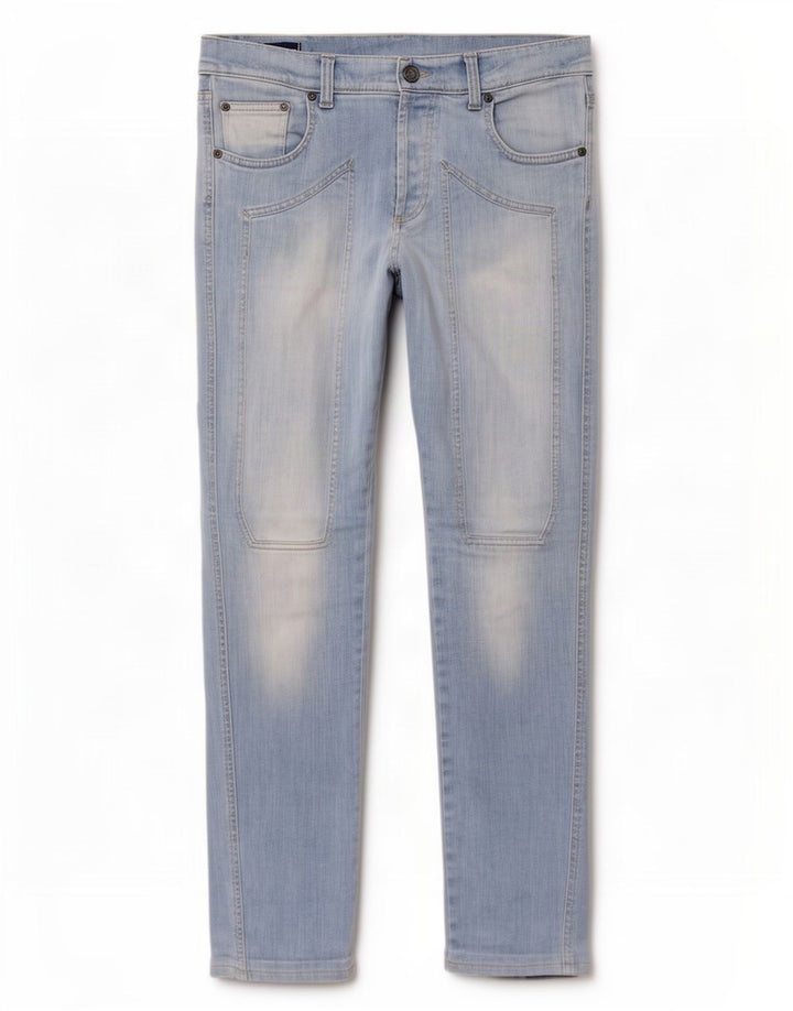 Jeckerson Herren Slim Jeans W36 L30 Blaue Baumwolle