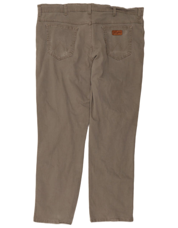 Wrangler Herren Texas Stretch Gerade Freizeithose W42 L32 Graue Baumwolle