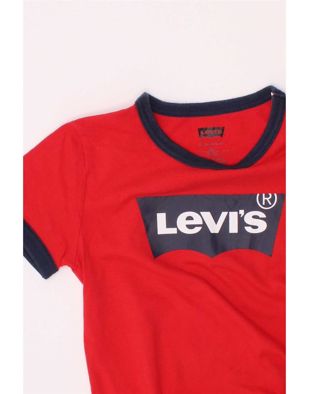 Levi's Jungen-T-Shirt mit Grafik, 3–4 Jahre, rotes Farbblock-Design