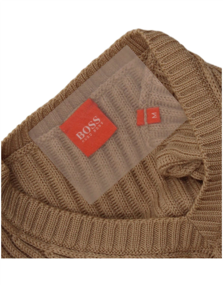 Hugo Boss Herren-Pullover mit V-Ausschnitt, Mittelbeige