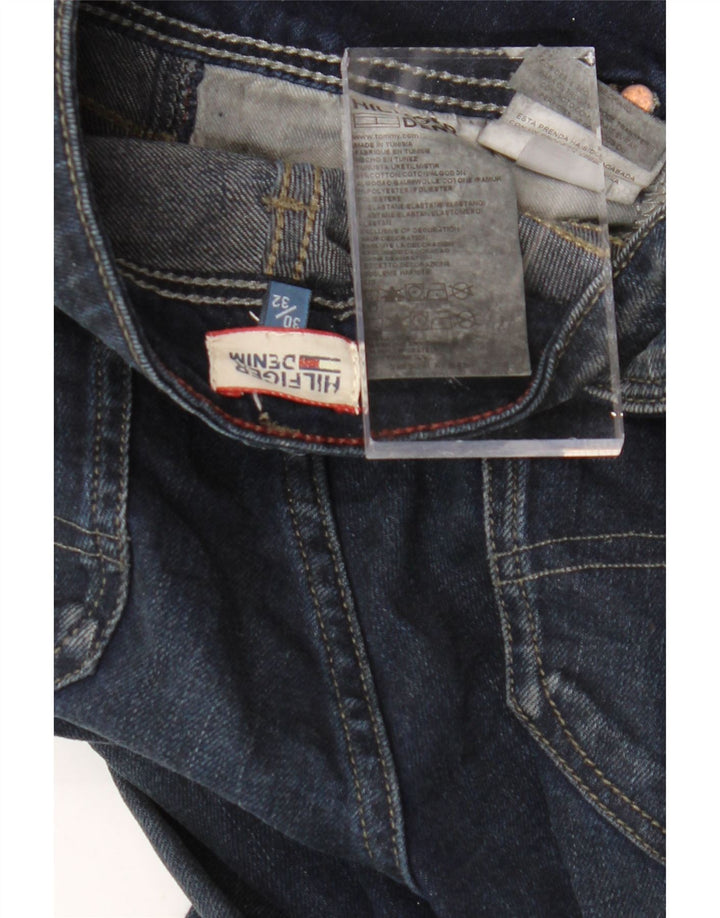 TOMMY HILFIGER Womens Bootcut Jeans W30 L32 Navy Blue Cotton Vintage Tommy Hilfiger and Second-Hand Tommy Hilfiger from Messina Hembry 