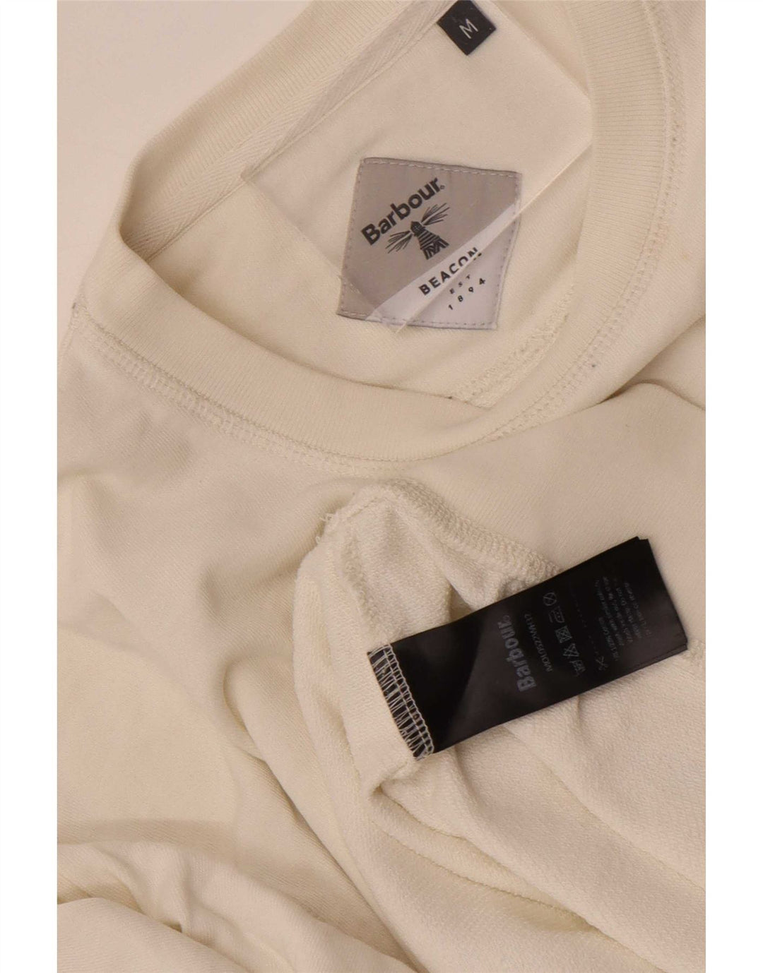 Barbour Herren-Sweatshirt mit Grafik, mittelweiße Baumwolle