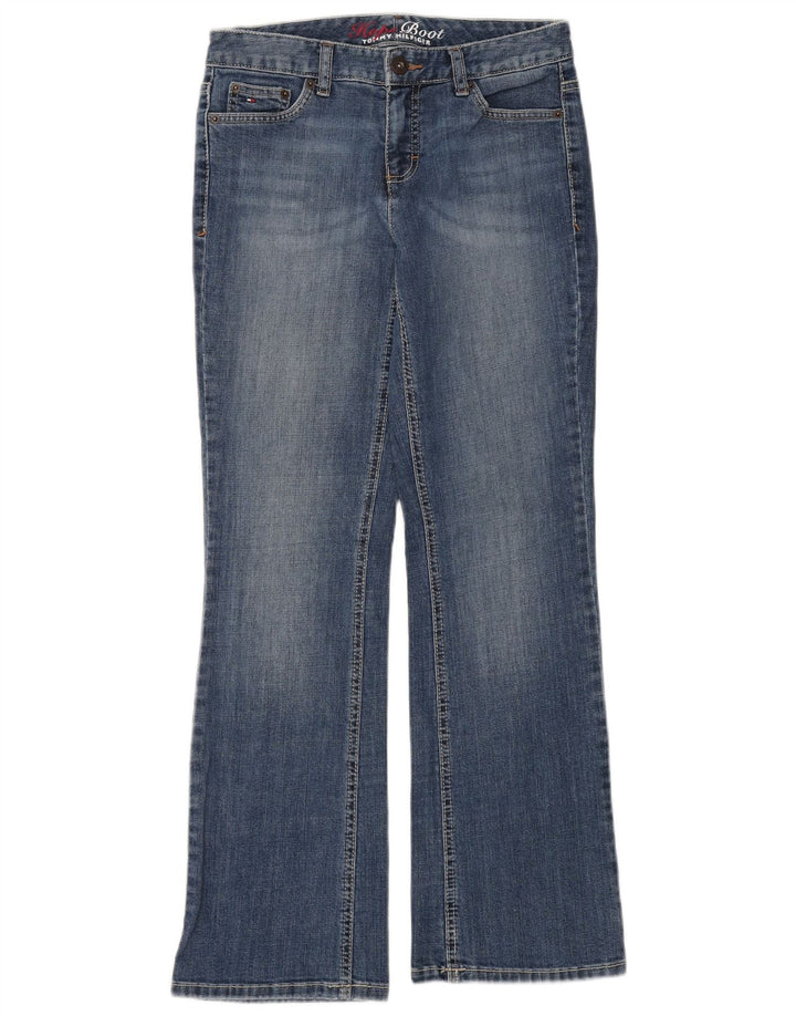 TOMMY HILFIGER Damen Bootcut Jeans US 4 Small W30 L32 Blau