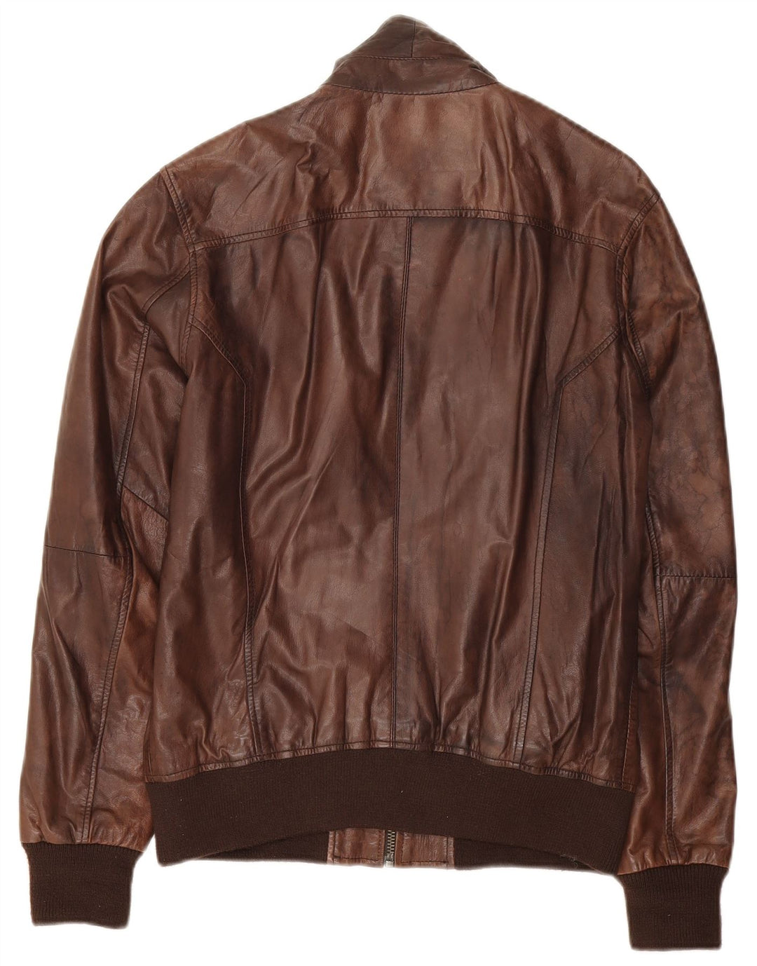 Bomboogie Herren Lederjacke UK 34 XS Braunes Leder