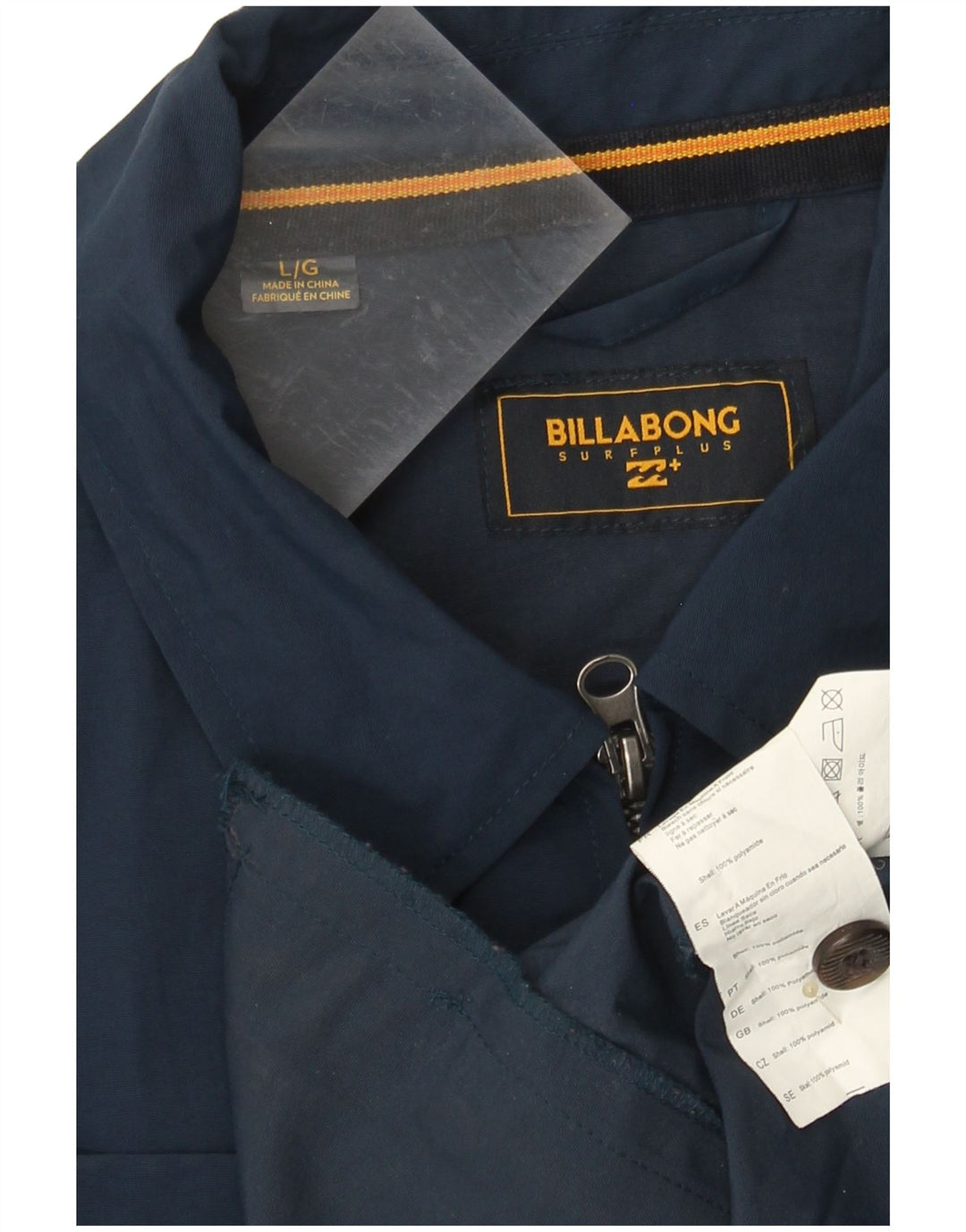 BILLABONG Herren-Utility-Jacke, UK 40, groß, marineblau, gestreift, Polyamid
