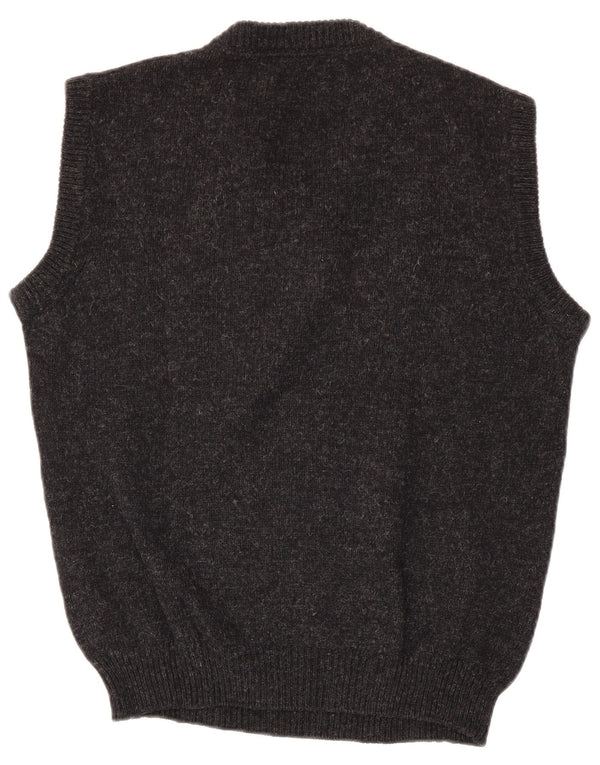 Sport Ice Herren Iceberg Vest Tank Top Mittelgrau gefleckte Schurwolle