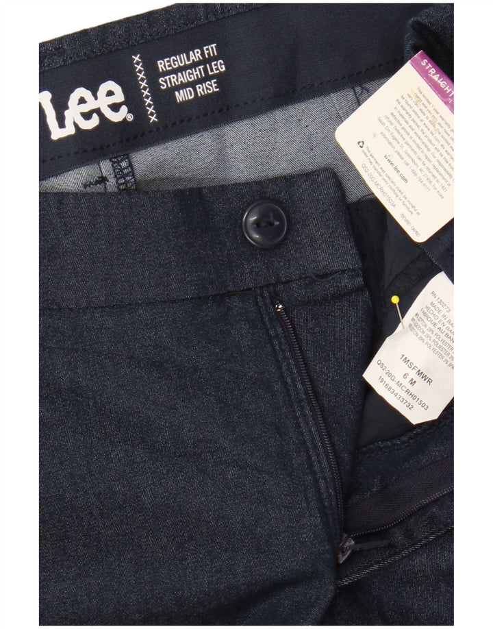 LEE Damen-Chinohose mit mittelhohem Bund, US 6, M, W28, L30, Marineblau