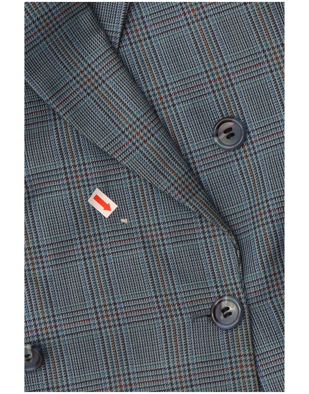 PIERRE CARDIN Womens Double Breasted Blazer Jacket UK 18 XL Blue Check