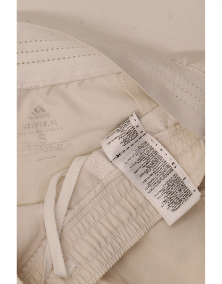 Adidas Herren Sportshorts Small Off White Polyester