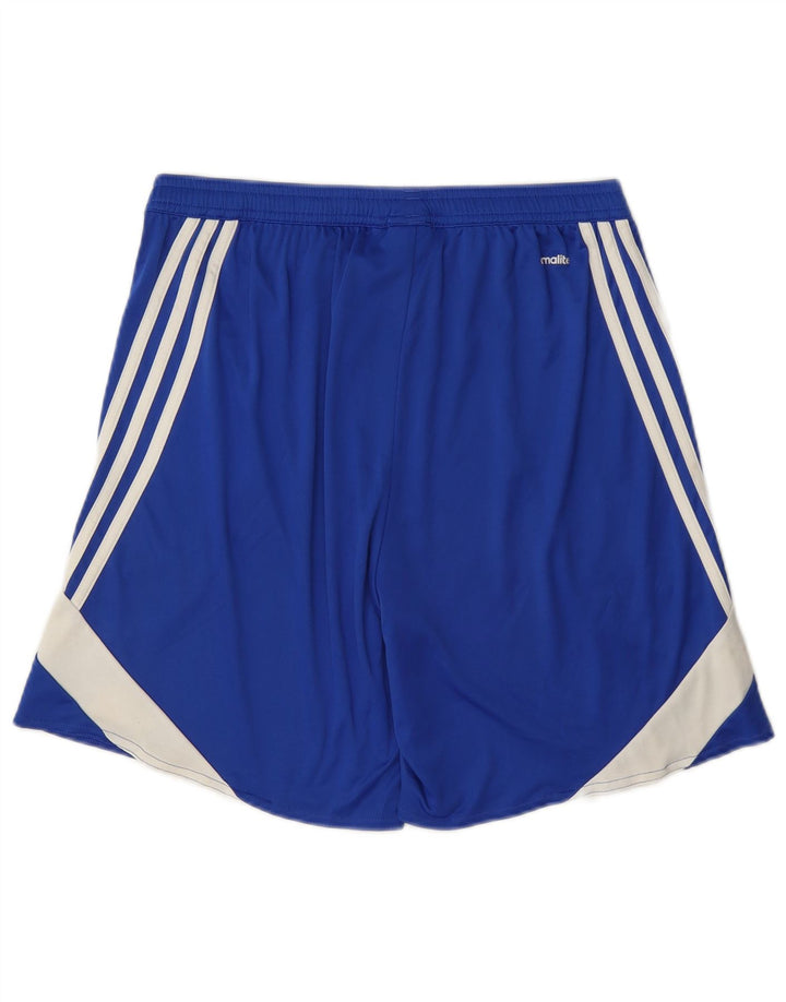 Adidas Herren Climalite Sport Shorts Mittelblaues Colourblock-Polyester