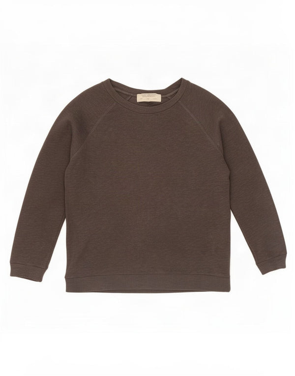 Zara Damen Trafaluc Übergroßes Top Langarm UK 10 Small Grau meliert