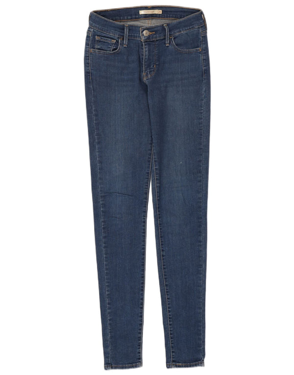 Levi's Damen 710 Super Skinny Jeans W26 L32 Blaue Baumwolle
