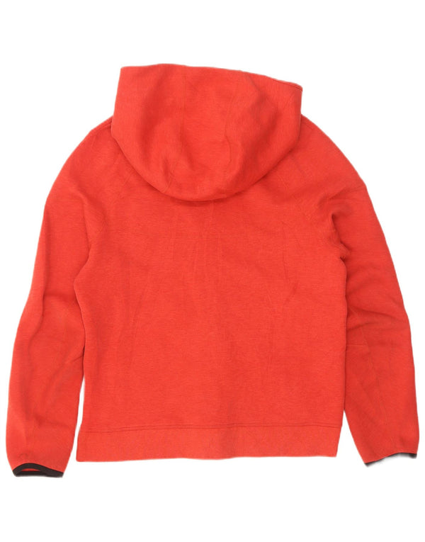 Nike Damen Zip Hoodie Pullover UK 18 XL Rot Baumwolle