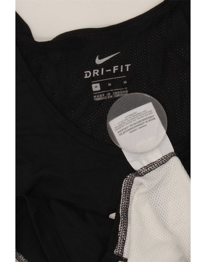 Nike Herren-T-Shirt mit Dri-Fit-Grafik, Mittelschwarzes Farbblock-Polyester