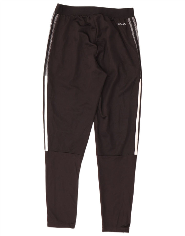 Adidas Damen Aeroready Trainingshose UK 14 Medium Schwarz Polyester