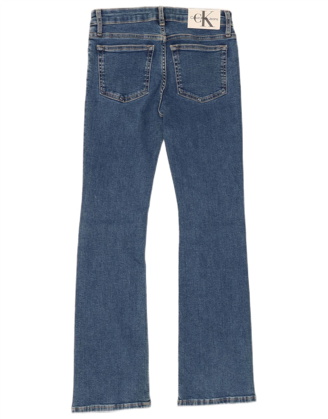 CALVIN KLEIN Bootcut-Jeans für Mädchen, 11–12 Jahre, W26, L28, blaue Baumwolle