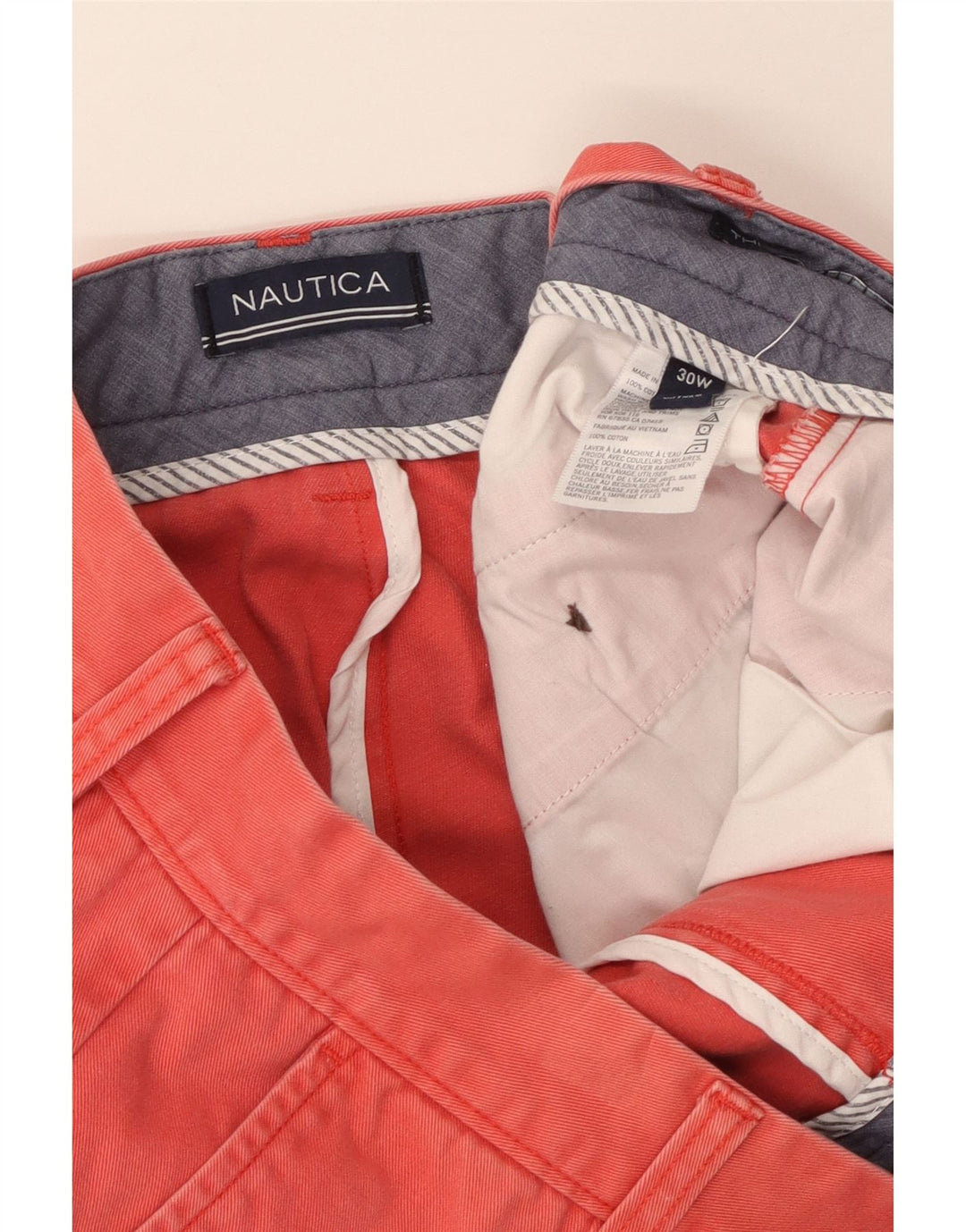 Nautica Herren Chinoshorts W30 Mittelrote Baumwolle