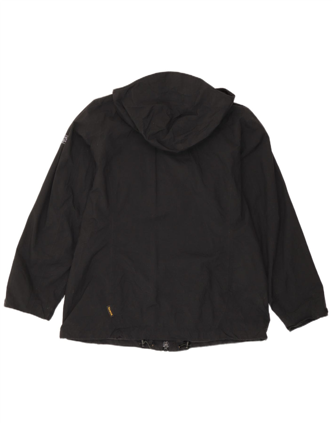 Jack Wolfskin Damen Windjacke mit Kapuze UK 18 XL Schwarz Polyamid