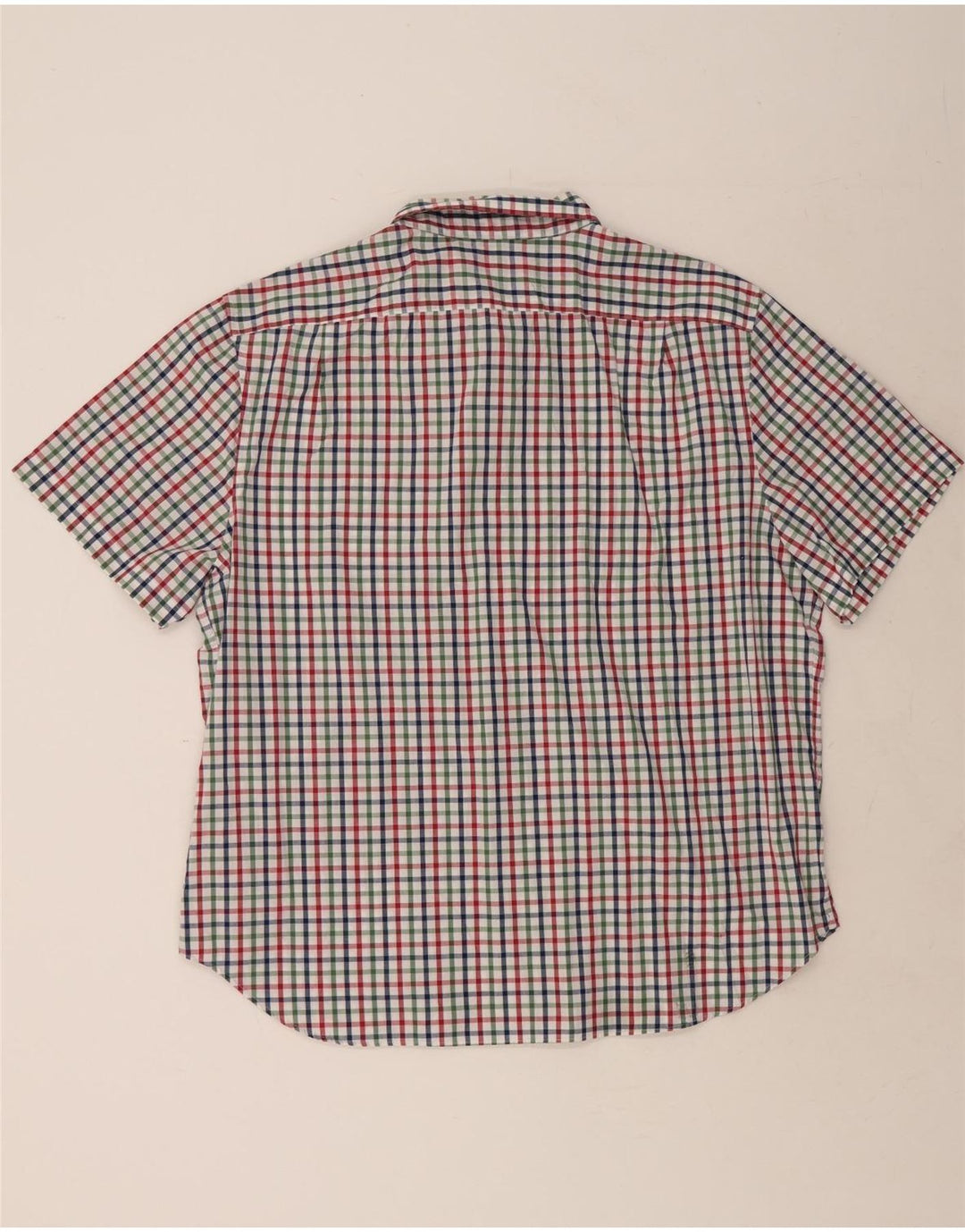 NAUTICA Mens Classic Fit Short Sleeve Shirt 2XL Multicoloured Gingham Vintage Nautica and Second-Hand Nautica from Messina Hembry 