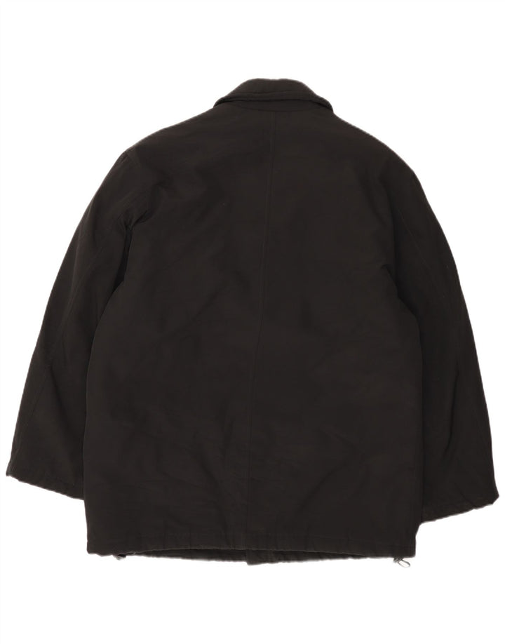 Blue Side Herren Loose Fit Utility Jacke UK 36 Small Schwarz Polyester