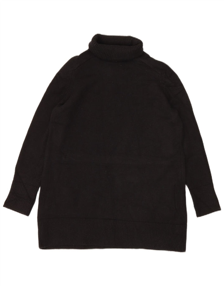 Langer, übergroßer Rollkragenpullover für Damen von Zara, Gr. 10, Größe S, Schwarz