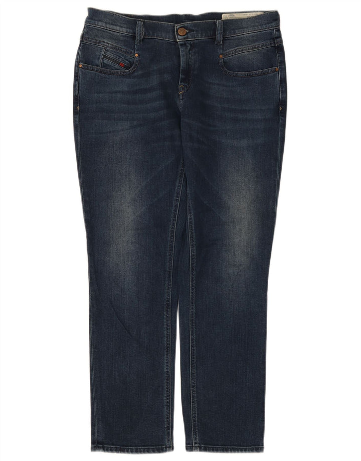 Diesel Damen Belthy-Ankle Regular Slim Straight Jeans W27 L27 Blaue Baumwolle
