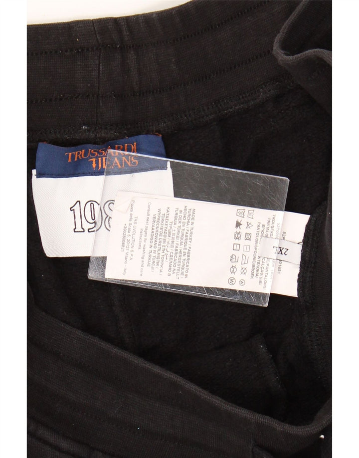 Trussardi Damen UK 20 2XL Schwarze Baumwolle