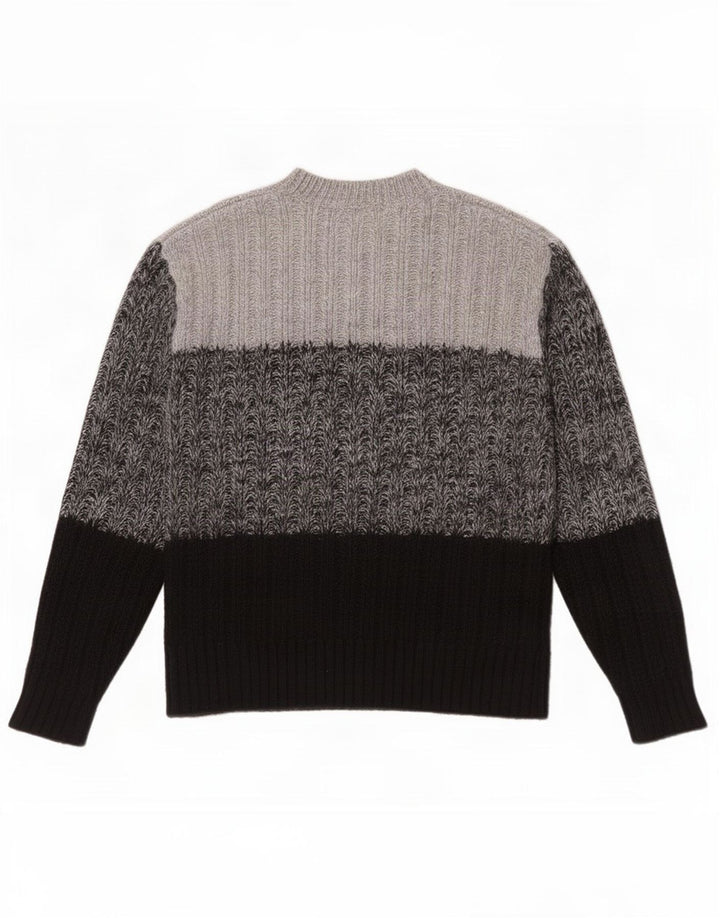 Marks & Spencer Damen Pullover mit Rundhalsausschnitt, UK 14, Mittelgrau