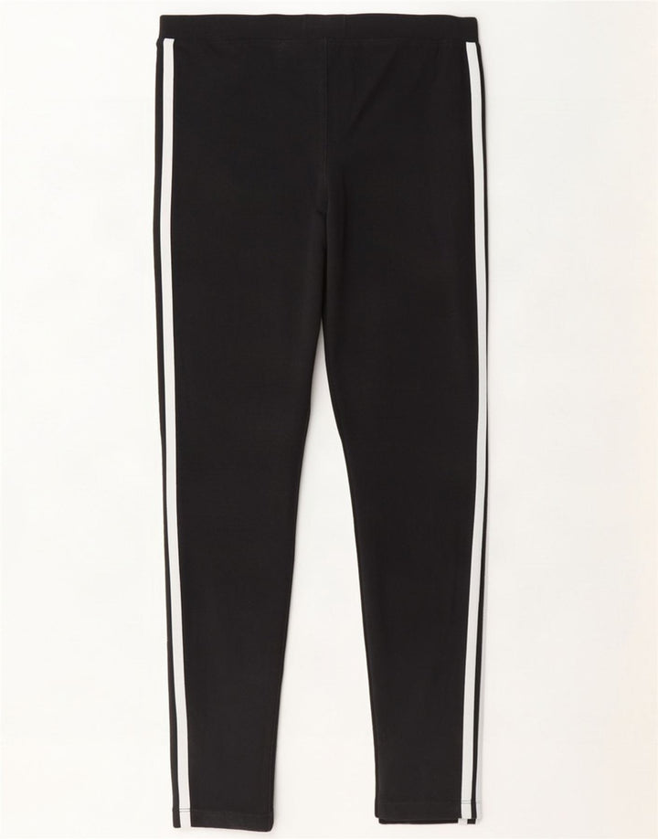 Adidas Damen Leggings UK 10 Small Schwarz
