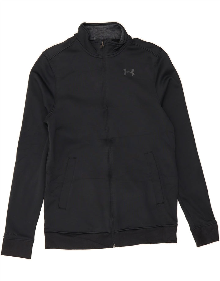 UNDER ARMOUR Mens Tracksuit Top Jacket Small Black Polyester Vintage Under Armour and Second-Hand Under Armour from Messina Hembry 