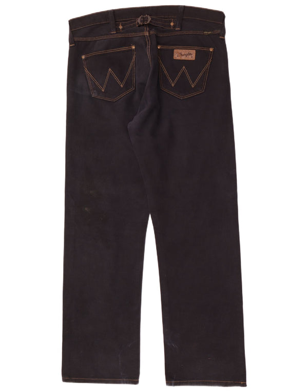 Wrangler Herren Casey Straight Jeans W36 L34 Schwarze Baumwolle