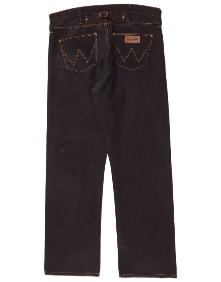 Wrangler Herren Casey Straight Jeans W36 L34 Schwarze Baumwolle