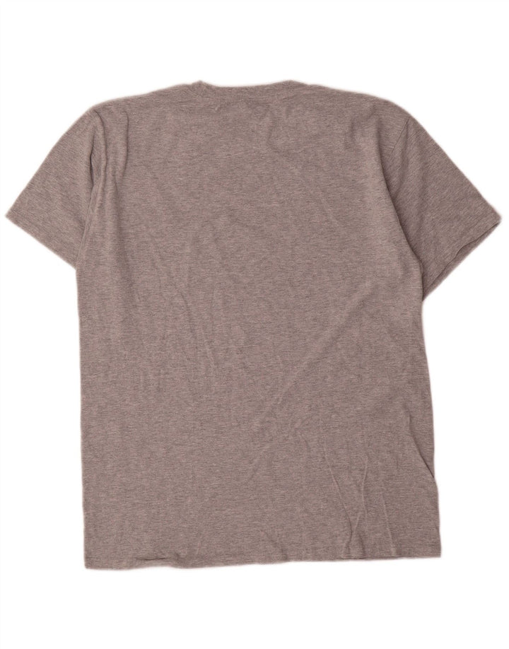 Champion Herren-T-Shirt mit Grafik, mittelgraue Baumwolle