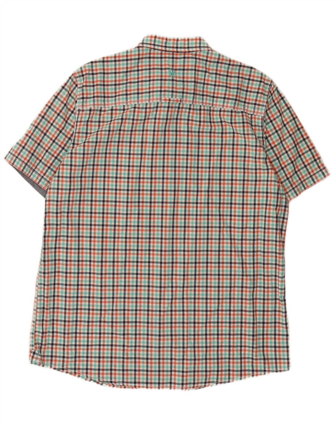 Fat Face Herren-Hemd, kurzärmelig, klassische Passform, groß, mehrfarbig, Gingham