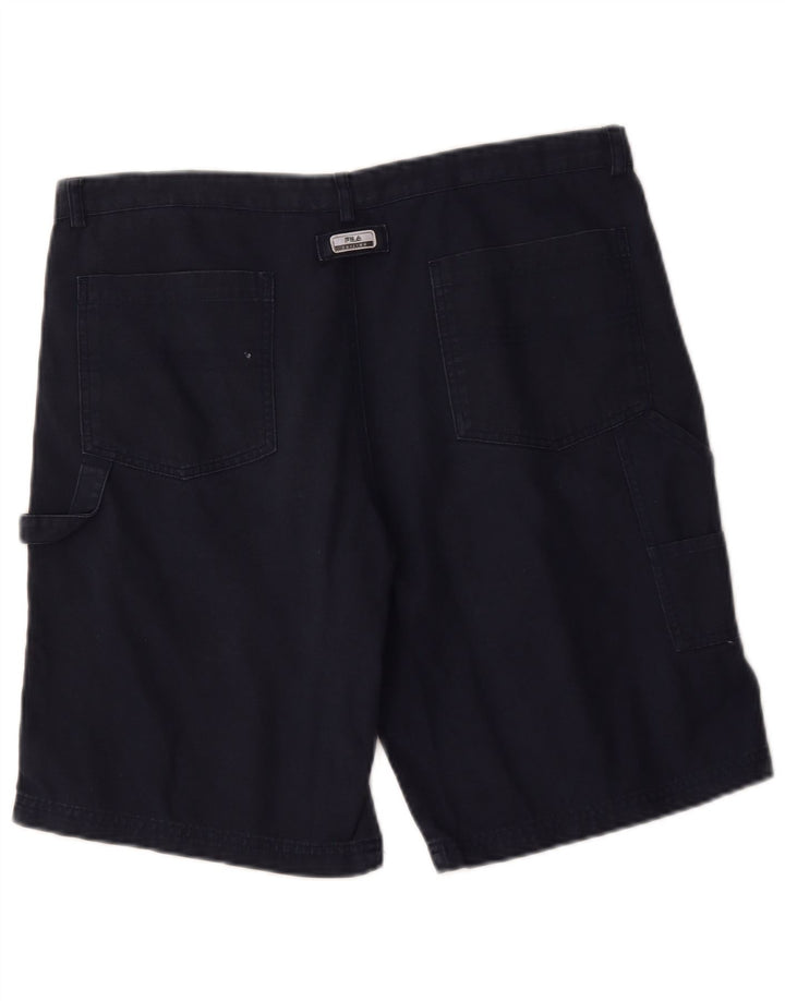 FILA Herren Cargoshorts IT 52 XL W36 Marineblaue Baumwolle