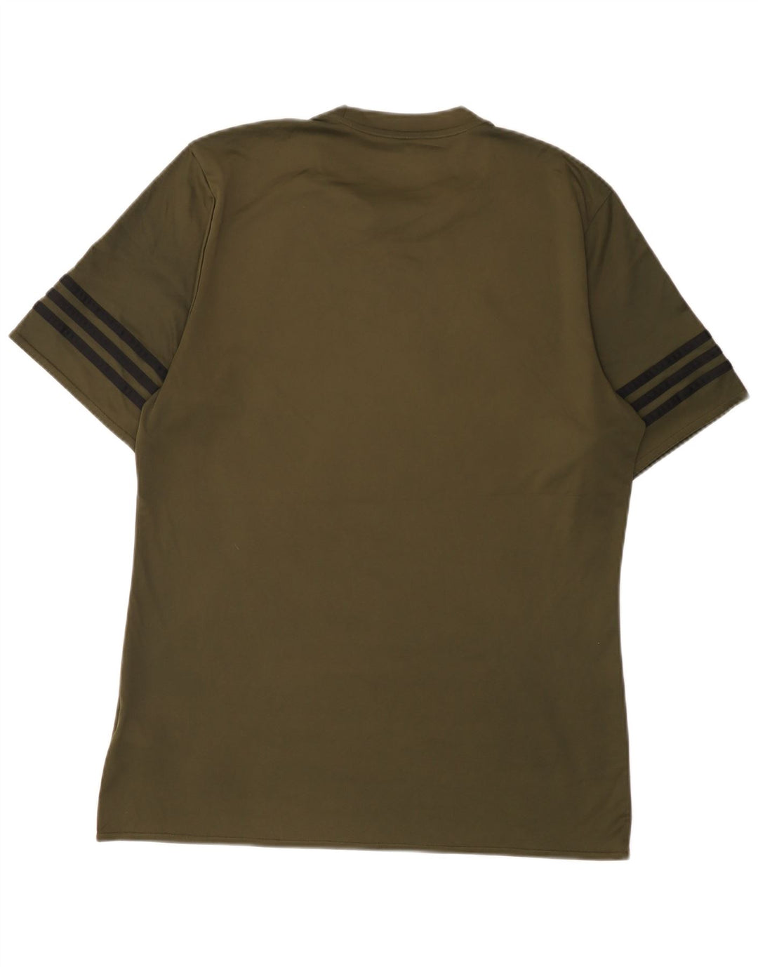 Adidas Herren Climalite T-Shirt Top Large Khaki Polyester